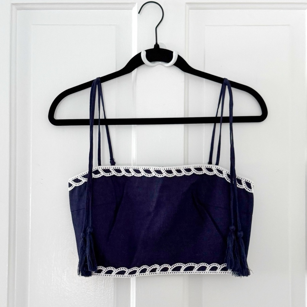 Christian Lacroix Embroidered Crop Top (S)